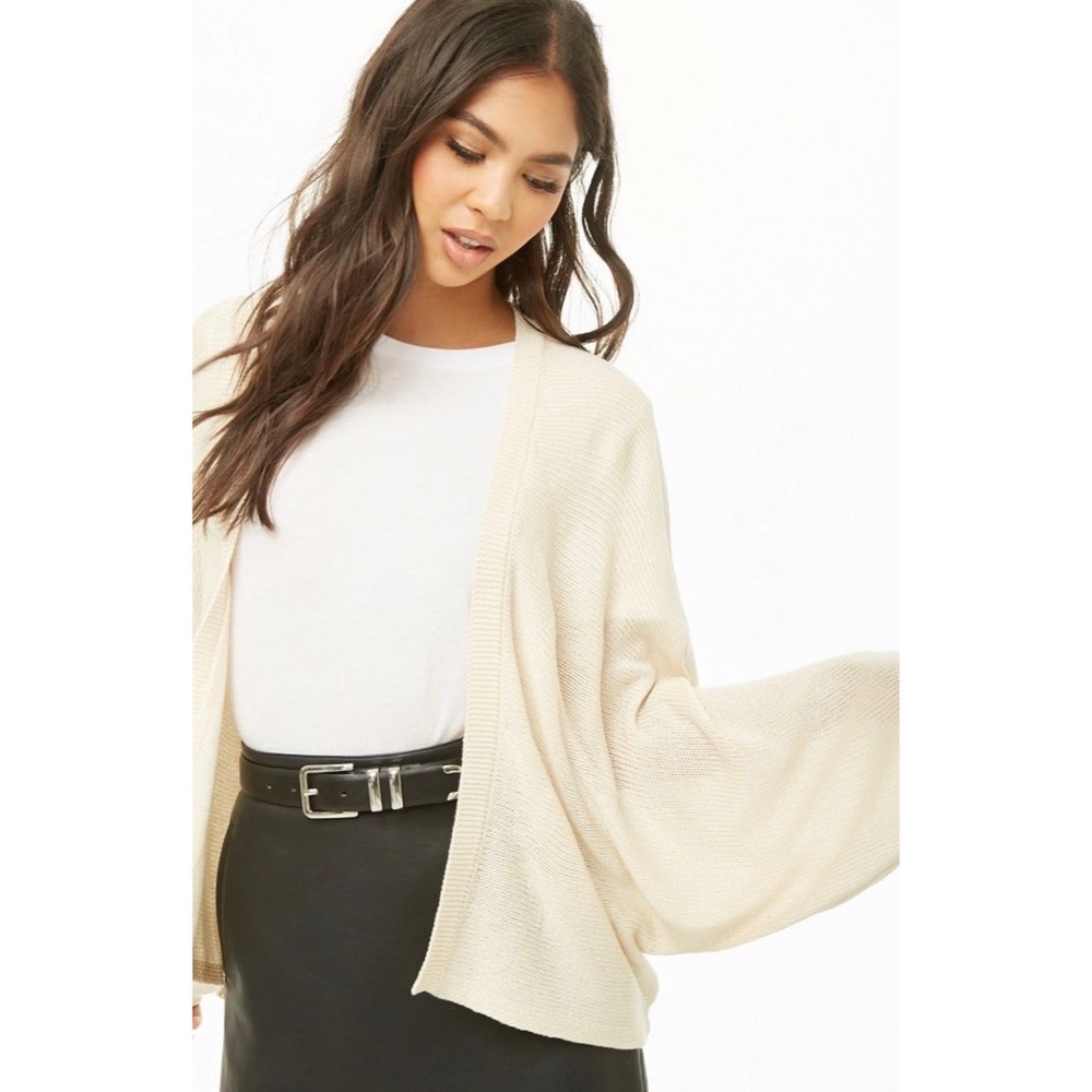 Forever 21 Dolman Cream Cardigan Sweater